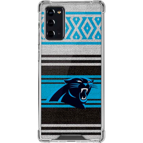 NFL Carolina Panthers Trailblazer Galaxy Note20 5G Clear Case