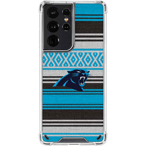 NFL Carolina Panthers Trailblazer Galaxy S21 Ultra 5G Clear Case