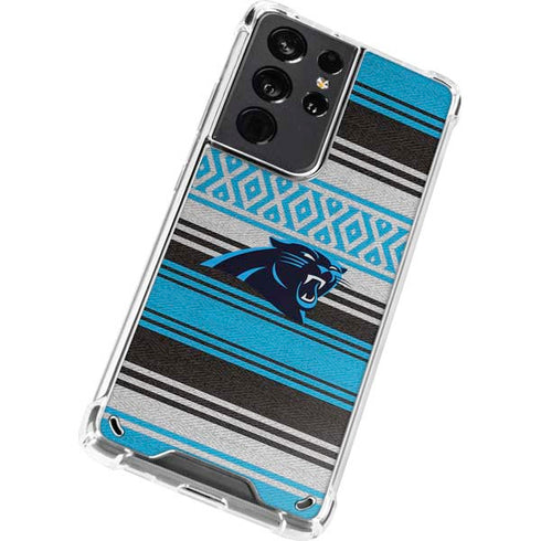 NFL Carolina Panthers Trailblazer Galaxy S21 Ultra 5G Clear Case