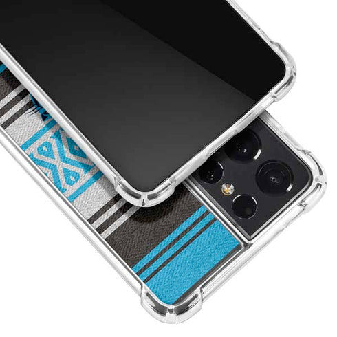NFL Carolina Panthers Trailblazer Galaxy S21 Ultra 5G Clear Case