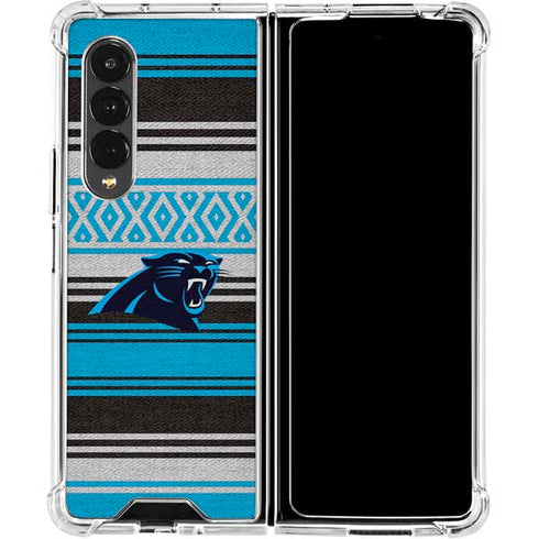 NFL Carolina Panthers Trailblazer Galaxy Z Fold4 5G Clear Case