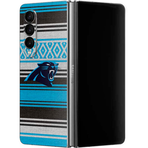 NFL Carolina Panthers Trailblazer Galaxy Z Fold4 5G Skin