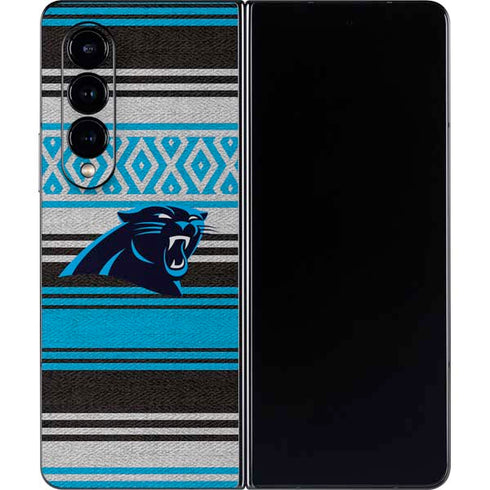 NFL Carolina Panthers Trailblazer Galaxy Z Fold4 5G Skin