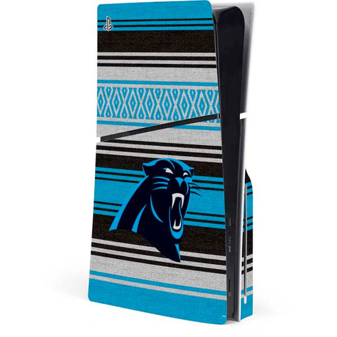 NFL Carolina Panthers Trailblazer PS5 Slim Disk Console Skin