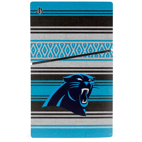 NFL Carolina Panthers Trailblazer PS5 Slim Disk Console Skin