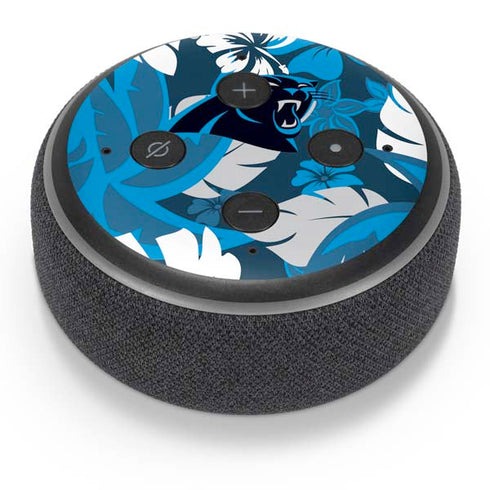 NFL Carolina Panthers Tropical Print Amazon Echo Dot Skin