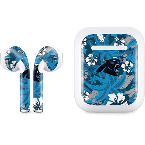 NFL Carolina Panthers Tropical Print Apple AirPods Skin