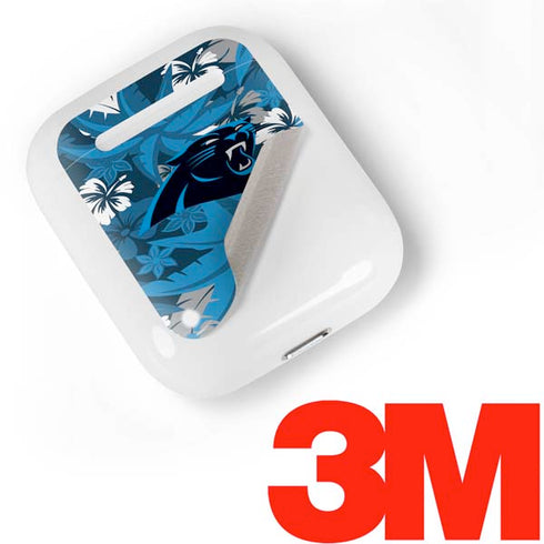NFL Carolina Panthers Tropical Print Apple AirPods Skin