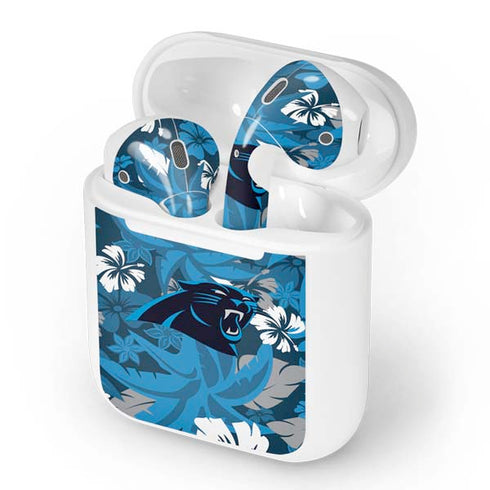NFL Carolina Panthers Tropical Print Apple AirPods Skin