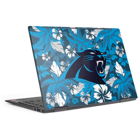 NFL Carolina Panthers Tropical Print HP Envy Skin