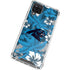 NFL Carolina Panthers Tropical Print Galaxy A12 Clear Case