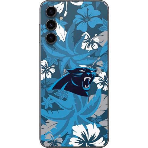 NFL Carolina Panthers Tropical Print Galaxy A14 5G Skin