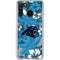 NFL Carolina Panthers Tropical Print Galaxy A21 Clear Case