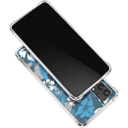 NFL Carolina Panthers Tropical Print Galaxy A32 5G Clear Case