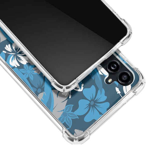 NFL Carolina Panthers Tropical Print Galaxy A54 5G Clear Case