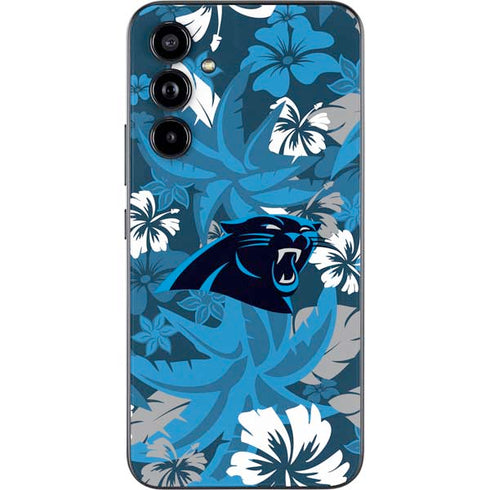 NFL Carolina Panthers Tropical Print Galaxy A54 5G Skin