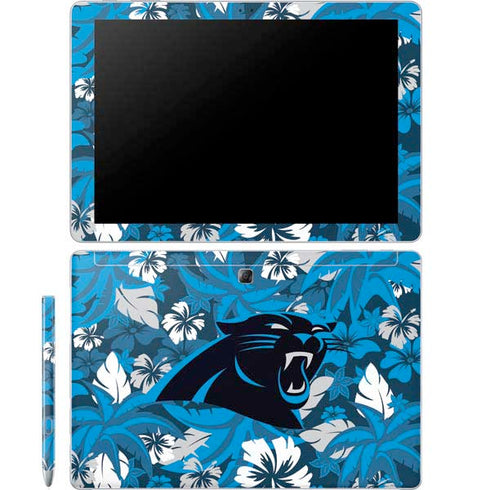 NFL Carolina Panthers Tropical Print Galaxy Book 12in Skin