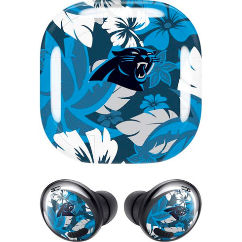 NFL Carolina Panthers Tropical Print Galaxy Buds Pro Skin