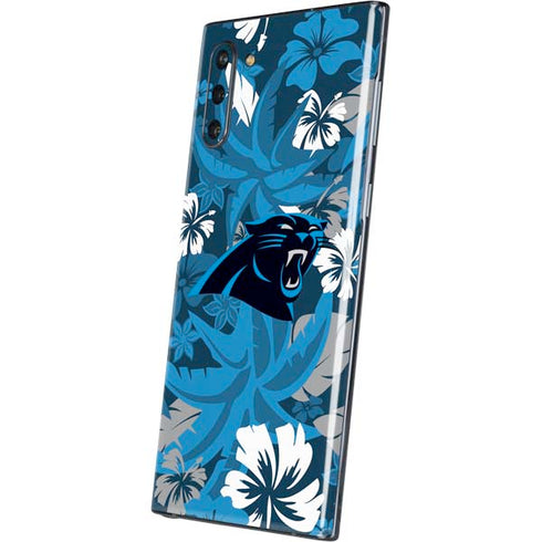 NFL Carolina Panthers Tropical Print Galaxy Note 10 Skin
