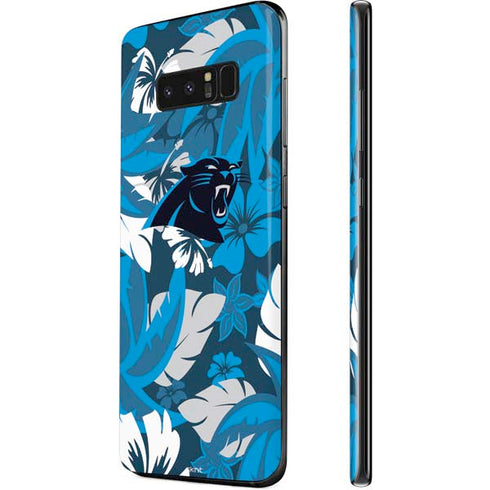 NFL Carolina Panthers Tropical Print Galaxy Note 8 Skin