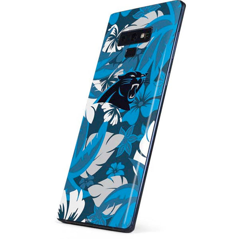 NFL Carolina Panthers Tropical Print Galaxy Note 9 Skin