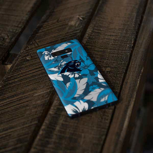 NFL Carolina Panthers Tropical Print Galaxy Note 9 Skin