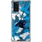 NFL Carolina Panthers Tropical Print Galaxy Note20 5G Clear Case