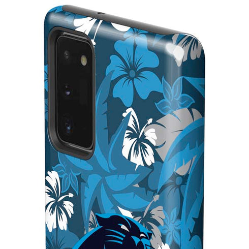 NFL Carolina Panthers Tropical Print Galaxy Note20 5G Pro Case