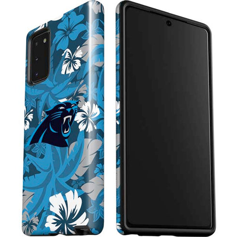 NFL Carolina Panthers Tropical Print Galaxy Note20 5G Pro Case