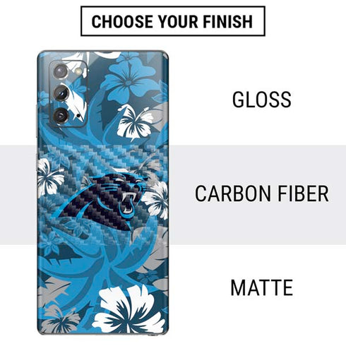 NFL Carolina Panthers Tropical Print Galaxy Note20 5G Skin