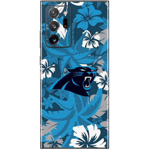 NFL Carolina Panthers Tropical Print Galaxy Note20 Ultra 5G Skin