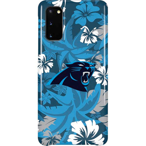 NFL Carolina Panthers Tropical Print Galaxy S20 Lite Case