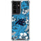 NFL Carolina Panthers Tropical Print Galaxy S21 Ultra 5G Clear Case