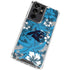 NFL Carolina Panthers Tropical Print Galaxy S21 Ultra 5G Clear Case