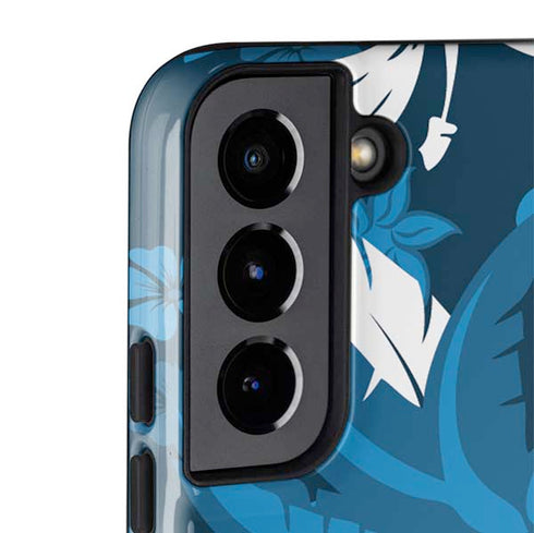 NFL Carolina Panthers Tropical Print Galaxy S22 Plus Pro Case
