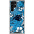 NFL Carolina Panthers Tropical Print Galaxy S22 Ultra Clear Case