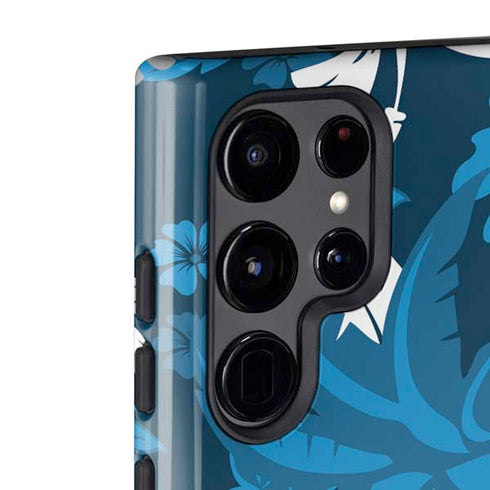 NFL Carolina Panthers Tropical Print Galaxy S22 Ultra Pro Case