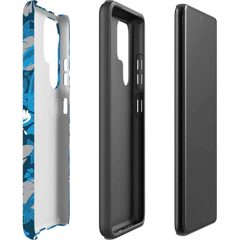NFL Carolina Panthers Tropical Print Galaxy S22 Ultra Pro Case