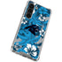 NFL Carolina Panthers Tropical Print Galaxy S23 Clear Case