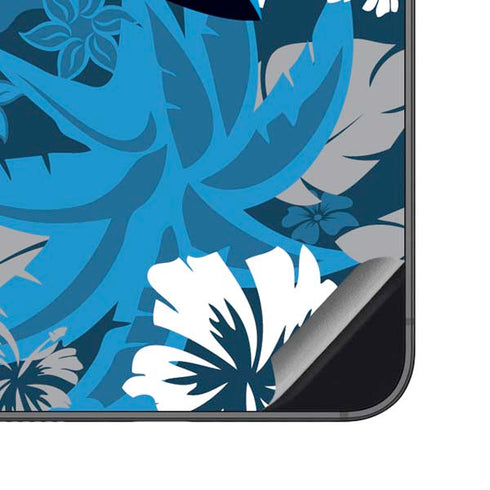 NFL Carolina Panthers Tropical Print Galaxy S23 FE Skin