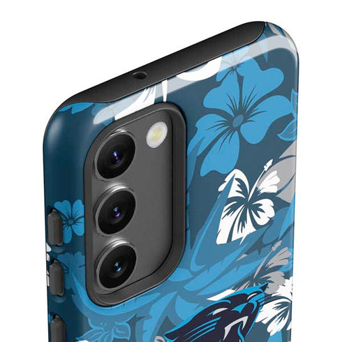 NFL Carolina Panthers Tropical Print Galaxy S23 Pro Case