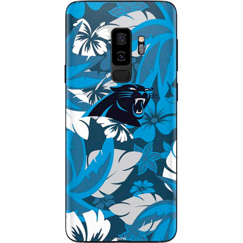 NFL Carolina Panthers Tropical Print Galaxy S9 Plus Skin