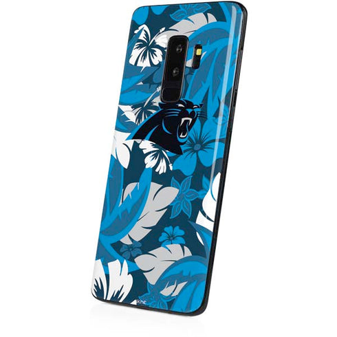 NFL Carolina Panthers Tropical Print Galaxy S9 Plus Skin