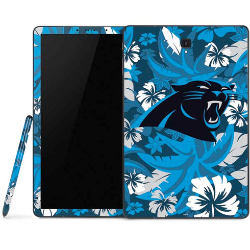 NFL Carolina Panthers Tropical Print Samsung Galaxy Tab Skin