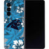 NFL Carolina Panthers Tropical Print Galaxy Z Fold4 5G Skin