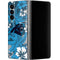 NFL Carolina Panthers Tropical Print Galaxy Z Fold4 5G Skin