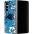 NFL Carolina Panthers Tropical Print Galaxy Z Fold4 5G Skin