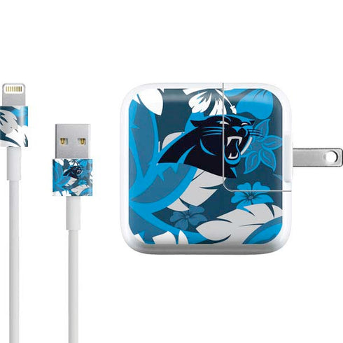 NFL Carolina Panthers Tropical Print iPad Charger (10W USB) Skin