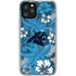 NFL Carolina Panthers Tropical Print iPhone 11 Pro Clear Case