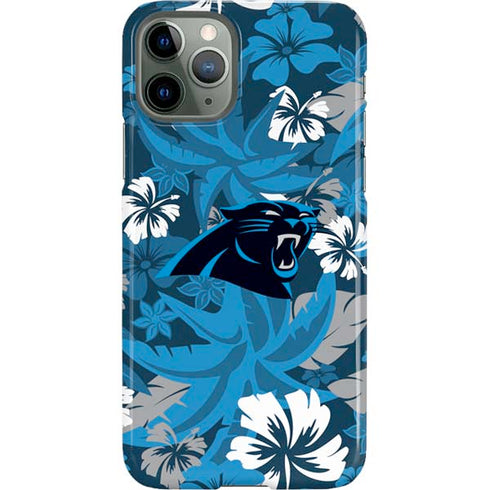NFL Carolina Panthers Tropical Print iPhone 11 Pro Lite Case